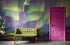 Aurora Borealis Wallpaper, Peel and Stick Wall Mural. Northern Lights Art Painting. Colorful Wallpaper. #6498
