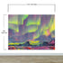 Aurora Borealis Wallpaper, Peel and Stick Wall Mural. Northern Lights Art Painting. Colorful Wallpaper. #6498