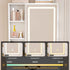 Modern Mini Dressing Table With Led-Lit Mirror & Hidden Storage, Adjustable Brightness Vanity Desk - White