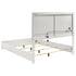 Ives Queen Panel Bed LED Headboard White High Gloss