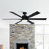 65" Amold Industrial Downrod Mount Ceiling Fan with Lighting and Remote Control