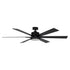 65" Amold Industrial Downrod Mount Ceiling Fan with Lighting and Remote Control
