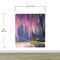 Enchanted Forest with Pink Cherry Blossom Tree Wall Mural. #6504