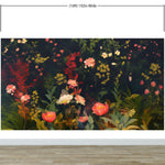 Chinoiserie Flowers Wallpaper. Asian Wall Art Mural #6517