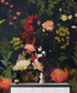 Chinoiserie Flowers Wallpaper. Asian Wall Art Mural #6517