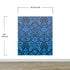 Damask Wallpaper Blue Color on Dark Background Pattern Wallpaper Peel and Stick Wall Mural Home Decor #6518