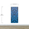 Damask Wallpaper Blue Color on Dark Background Pattern Wallpaper Peel and Stick Wall Mural Home Decor #6518