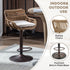 Modern Swivel Bar Stools Adjustable Counter Chairs With Footrest (Set of 2)