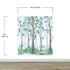 Nursery Woodland Forest Wallpaper. Watercolor Birch Tree Forest Wall Mural. #6525