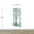 Nursery Woodland Forest Wallpaper. Watercolor Birch Tree Forest Wall Mural. #6525