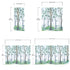Nursery Woodland Forest Wallpaper. Watercolor Birch Tree Forest Wall Mural. #6525