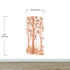 Sepia Tone Nursery Woodland Forest Wallpaper. Watercolor Birch Tree Forest Wall Mural. #6526