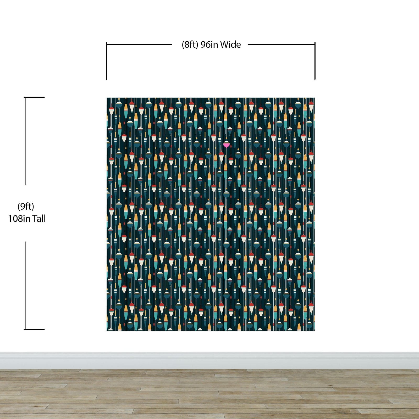 Fisherman Wallpaper Decor / Coastal Sea Theme Wall Mural #6534