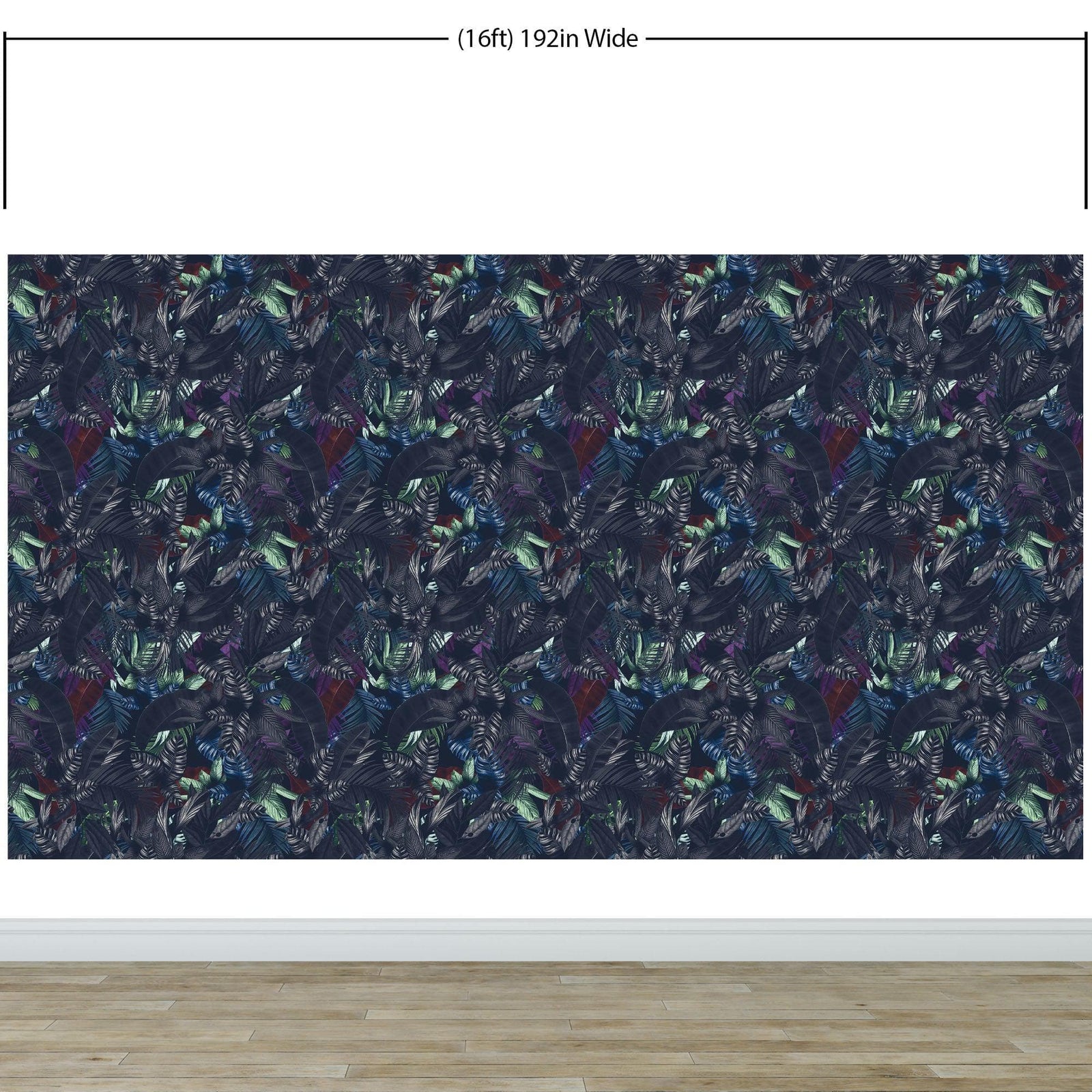 Pastel Color Tropical Leaves In a Dark Jungle Background Wallpaper #6537