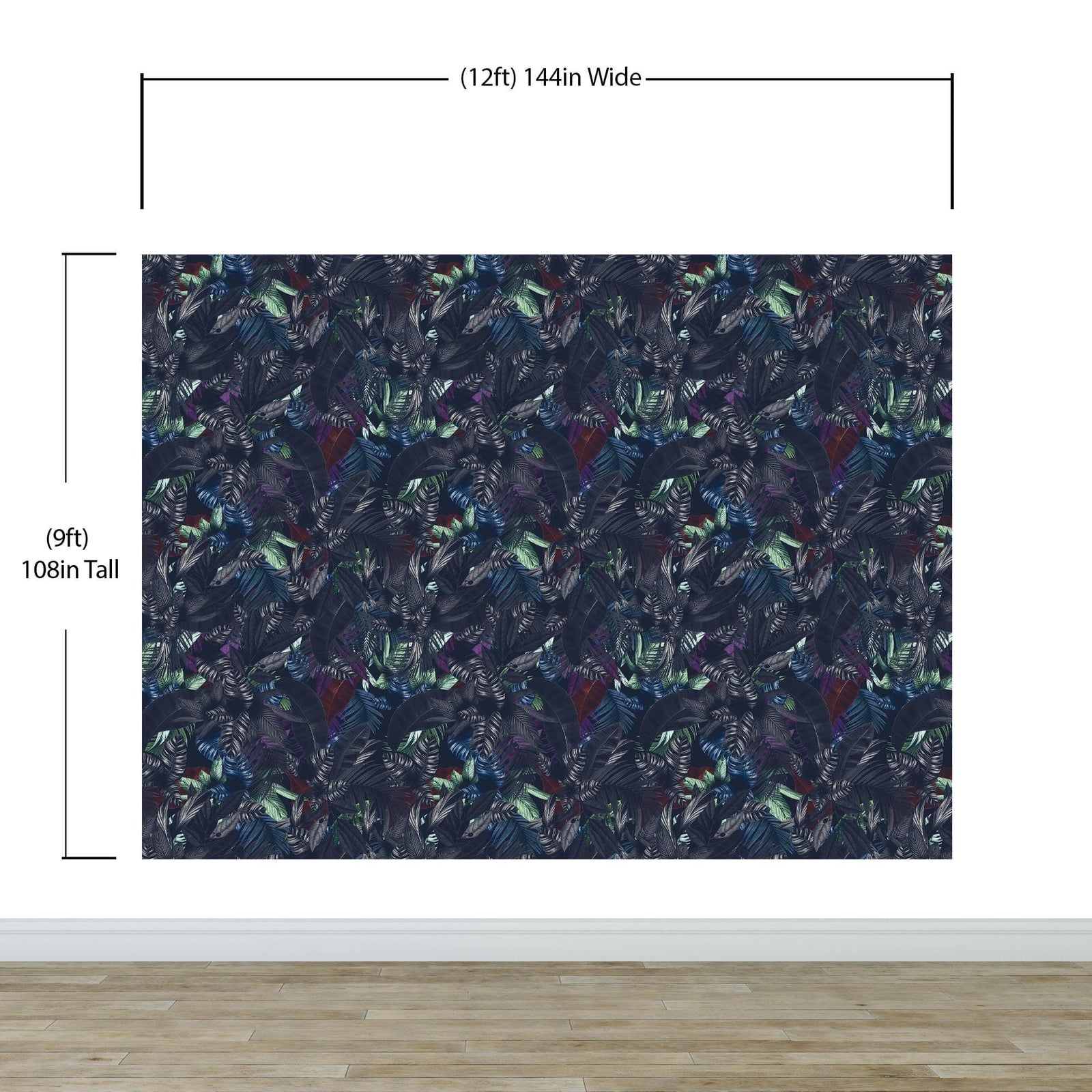 Pastel Color Tropical Leaves In a Dark Jungle Background Wallpaper #6537