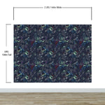 Pastel Color Tropical Leaves In a Dark Jungle Background Wallpaper #6537