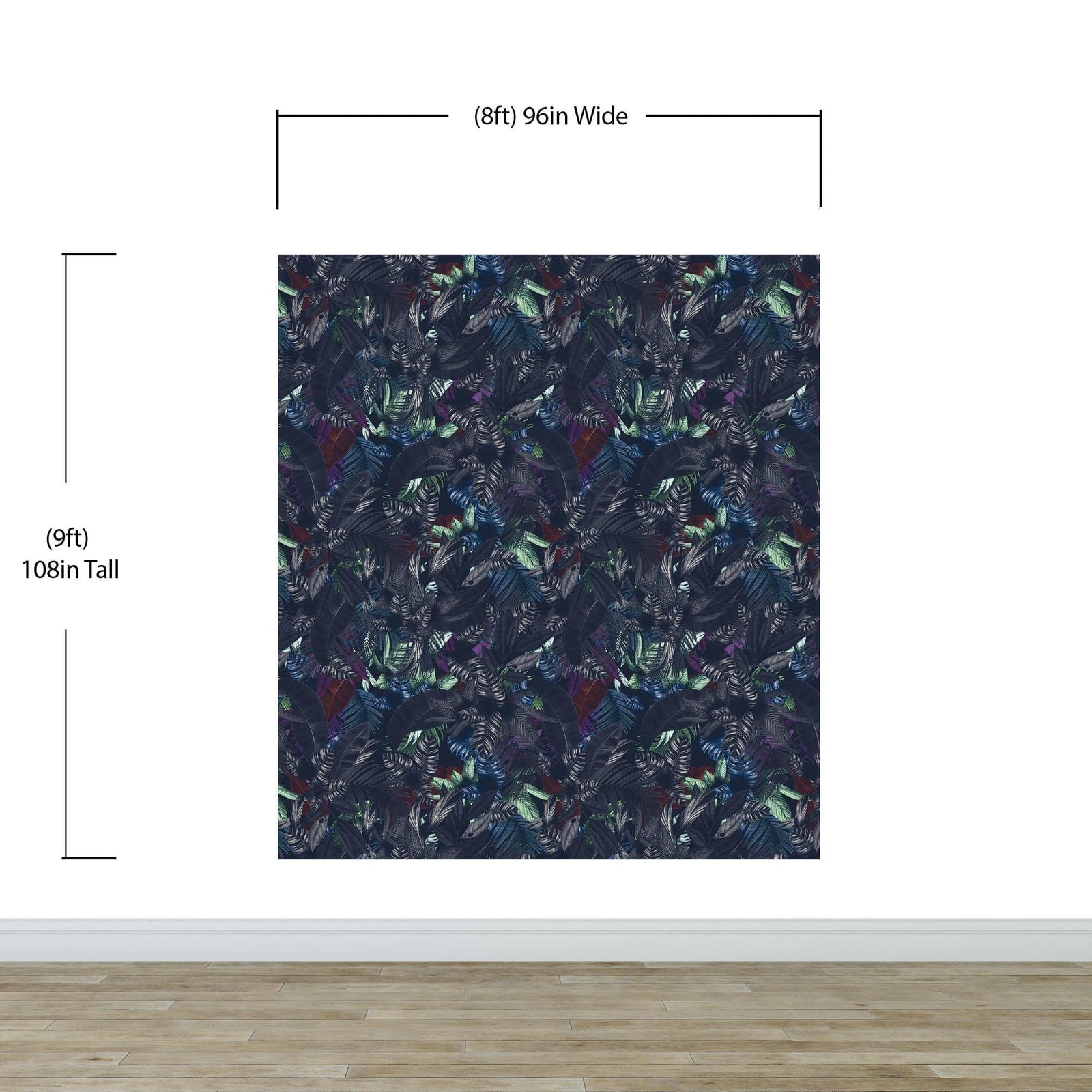 Pastel Color Tropical Leaves In a Dark Jungle Background Wallpaper #6537