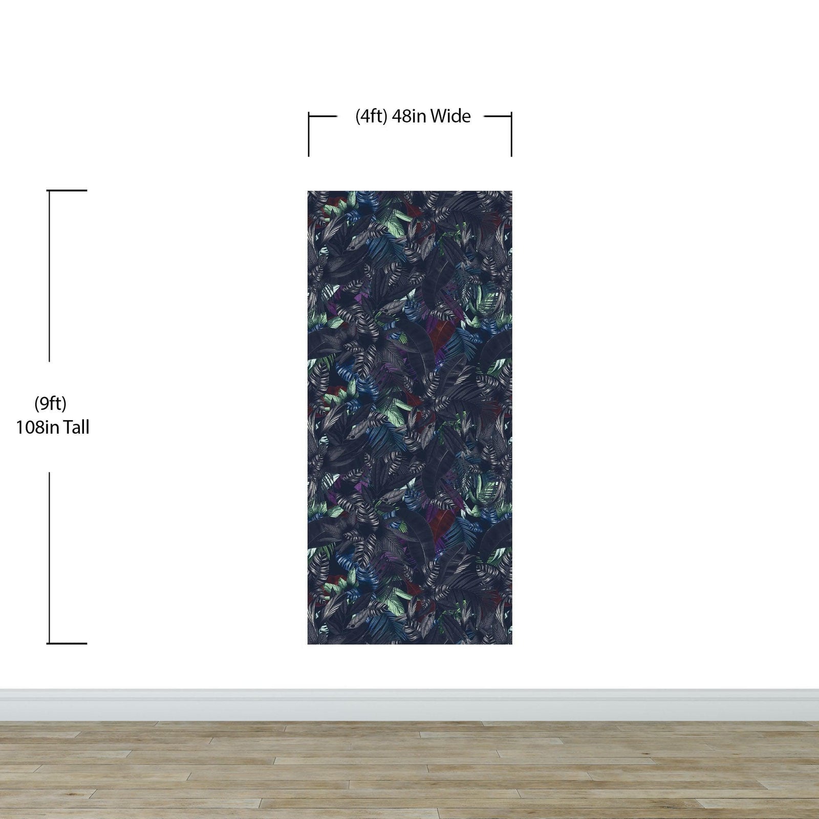 Pastel Color Tropical Leaves In a Dark Jungle Background Wallpaper #6537