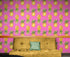 Pineapple Wallpaper. Pink, Purple, or Black Color Peel and Stick Wall Mural. #6538