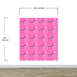 80's Wallpaper Neon Pink. 90’s Vintage Pink Memphis Wallpaper. I Love 80s. #6539