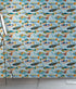 Underwater Fish Wallpaper. Colorful Tropical Fish Pattern Peel and Stick Wall Mural. #6540