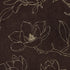 Dark Brown Wallpaper. Chinoiserie Flower Pattern Wallpaper. #6557
