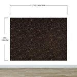 Dark Brown Wallpaper. Chinoiserie Flower Pattern Wallpaper. #6557