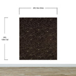 Dark Brown Wallpaper. Chinoiserie Flower Pattern Wallpaper. #6557