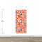 Fern Botanical Wallpaper. Colorful Orange Wall Mural. #6558