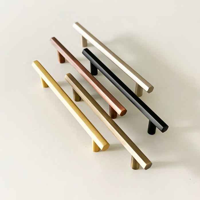 Abigail Solid Brass Drawer Pull - 6 Inch Centers