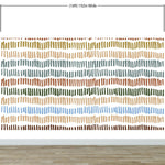 Minimalist Boho Wallpaper Peel and Stick Mural. Pastel Color Brush Strokes Stripes Pattern Design. #6568