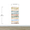 Minimalist Boho Wallpaper Peel and Stick Mural. Pastel Color Brush Strokes Stripes Pattern Design. #6568