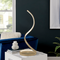 Modern Spiral Integrated LED Table Lamp // Gold