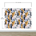Cat Paws Pattern Wallpaper - Adorable Decor for Kid's and Nursery Rooms #6576