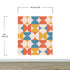 Retro Circle Geometric Wallpaper Peel and Stick Mural. Groovy Shape Patterns Mid Century Modern Retro Design. #6578