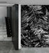 Black and White Fern Botanical Wallpaper. Peel and Stick Mural. #6579