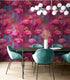 Bright Pink Flamingos Wallpaper - Modern Miami Vibes, Tropical Home Decor #6581