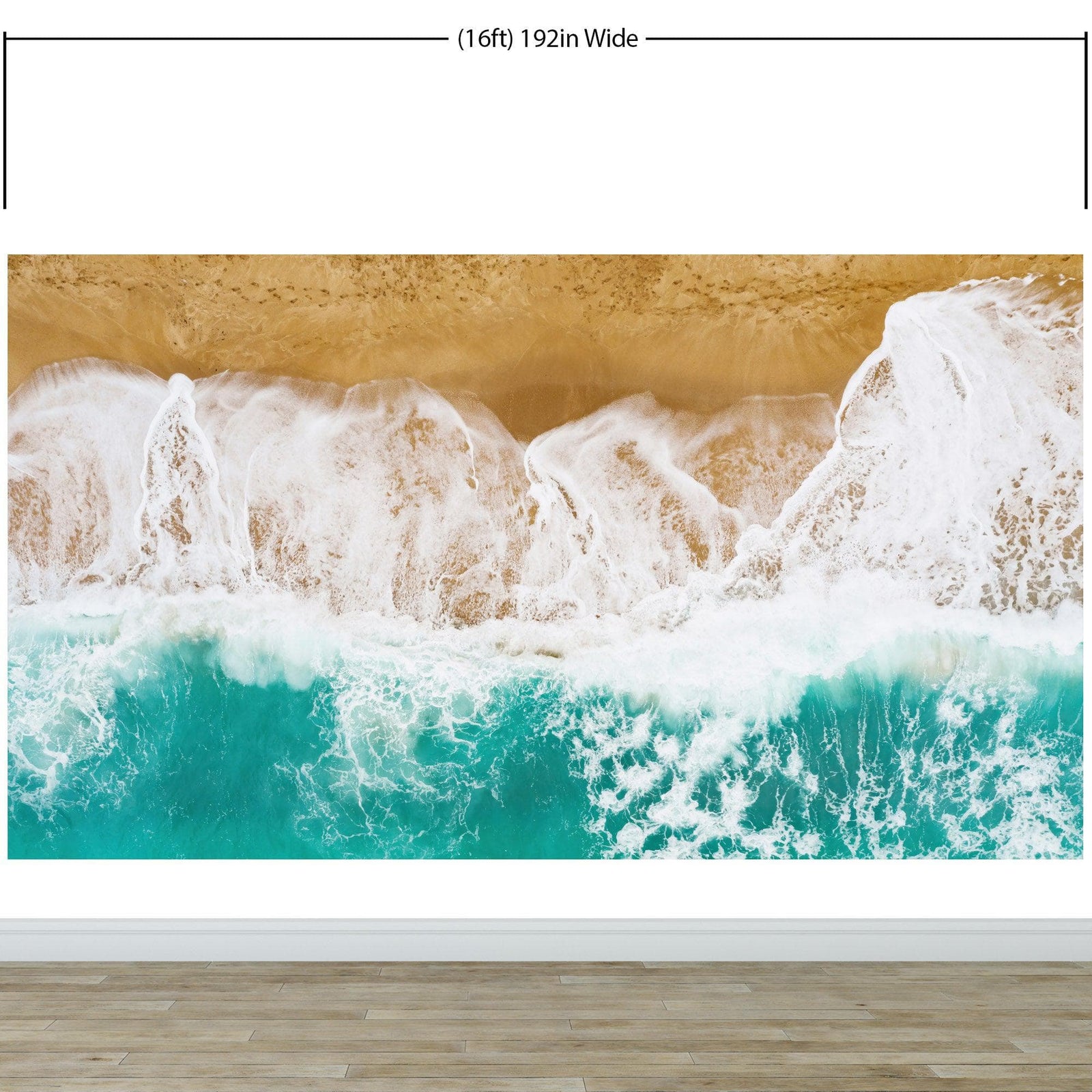 Custom Beach House Wallpaper Peel and Stick Mural. Personalized Text / Quote Family Beach Wall Art. #6592