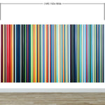 Vertical Line Color Stripes Wallpaper. Bright Rainbow Color Lines Wall Mural. #6597