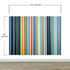Vertical Line Color Stripes Wallpaper. Bright Rainbow Color Lines Wall Mural. #6597