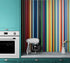 Vertical Line Color Stripes Wallpaper. Bright Rainbow Color Lines Wall Mural. #6597