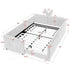 Cute Rabbit Ear Upholstered Platform Bed Frame With Safety Rail