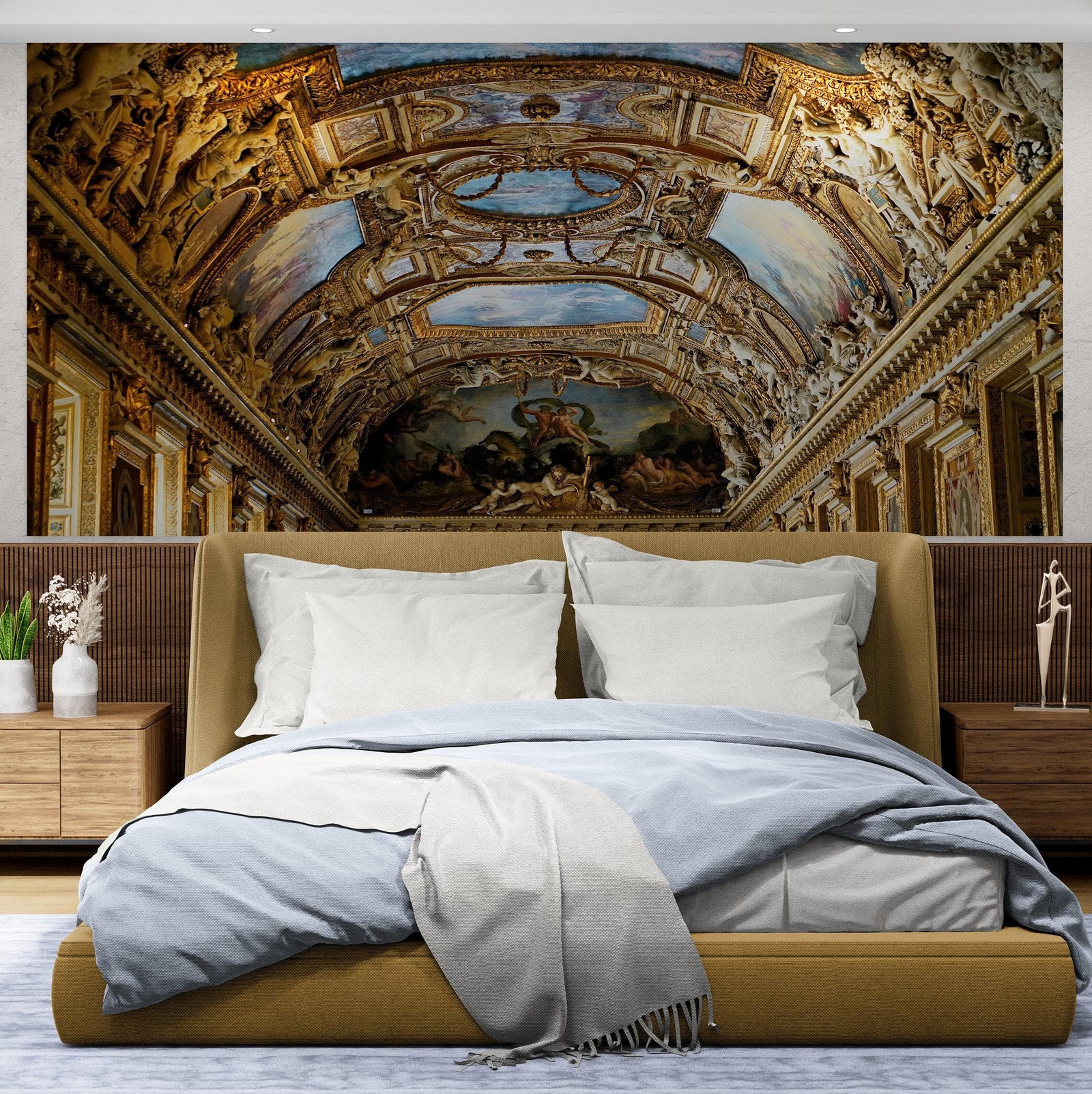 Art The Louvre Museum Paris France Golden Ceilings Wallpaper. Musee du Louvre #6600