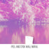Tranquil Park Scene Wallpaper - Pink Pastel with Trees and Lake Wall Mural #6601
