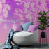 Tranquil Park Scene Wallpaper - Pink Pastel with Trees and Lake Wall Mural #6601