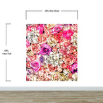 Vibrant Floral Bliss Wallpaper Mural - Colorful Roses and Flower Arrangements #6602