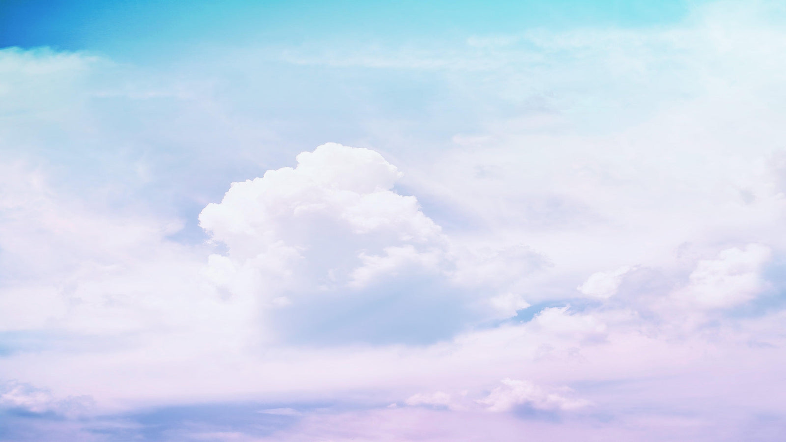 Pastel Sky and Clouds Kids Wallpaper Mural - Dreamy Nursery Peel and Stick Wallpaper. #6605