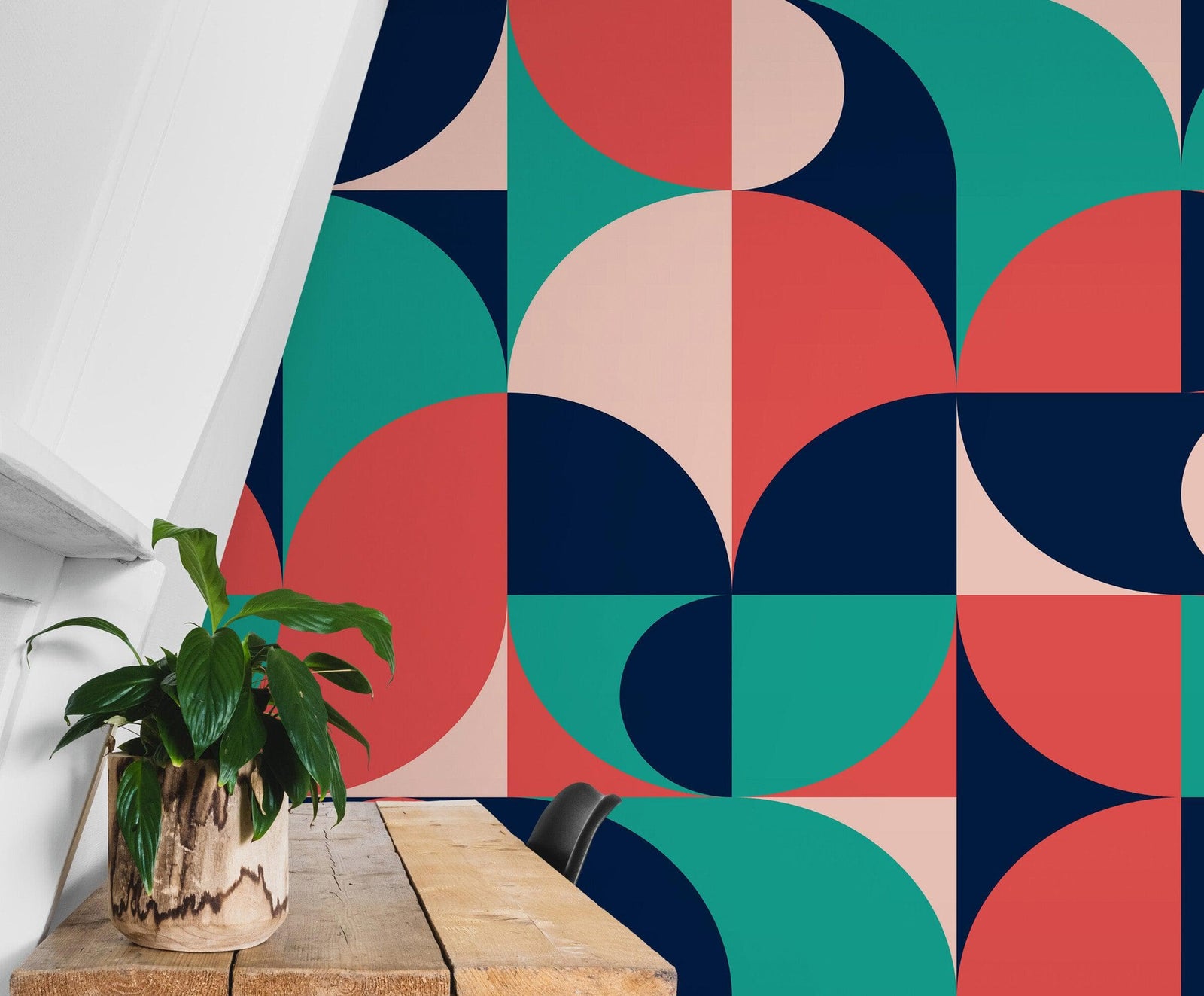 Geometric Shapes Contemporary Wall Mural. #6618