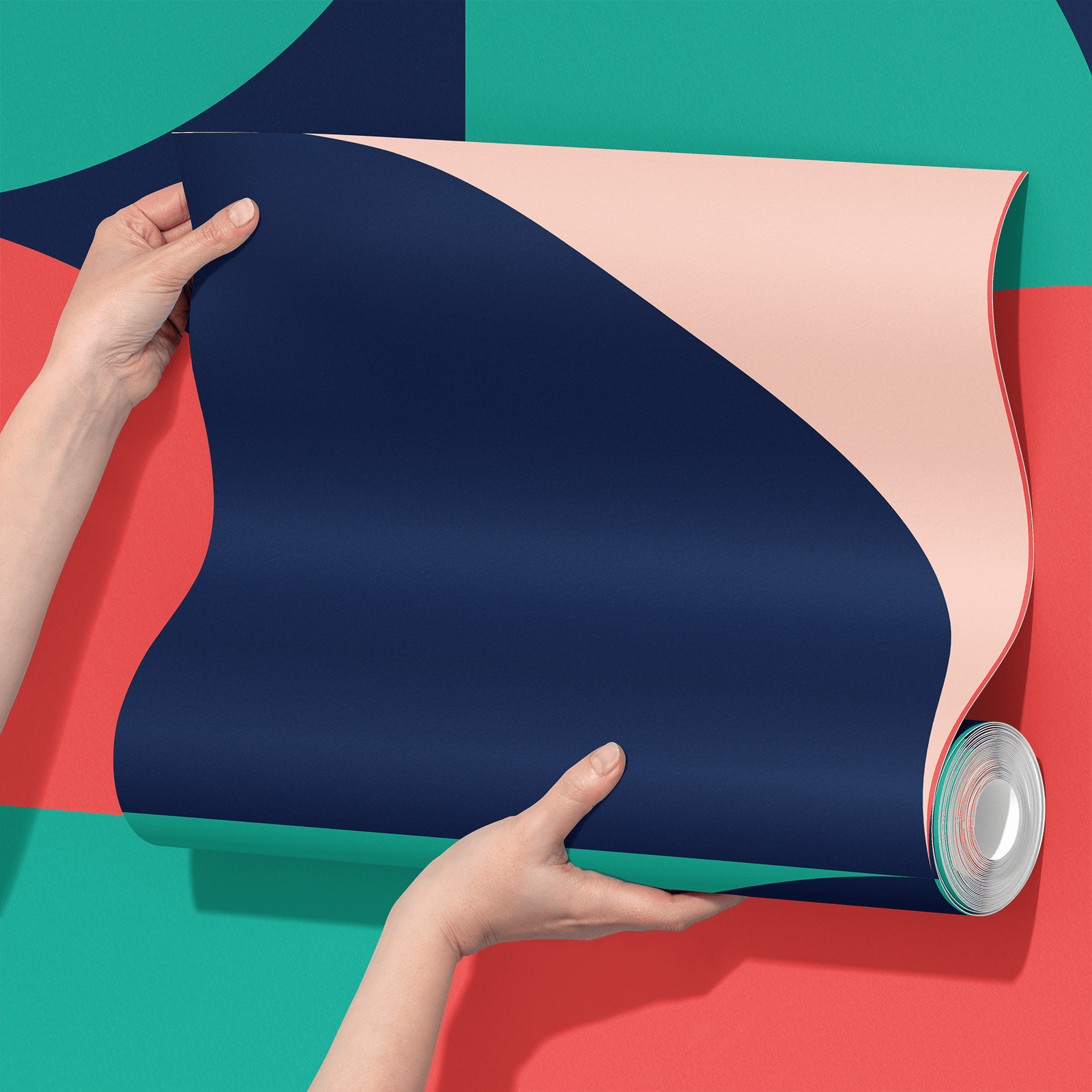 Geometric Shapes Contemporary Wall Mural. #6618