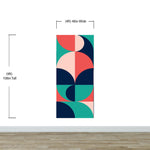 Geometric Shapes Contemporary Wall Mural. #6618